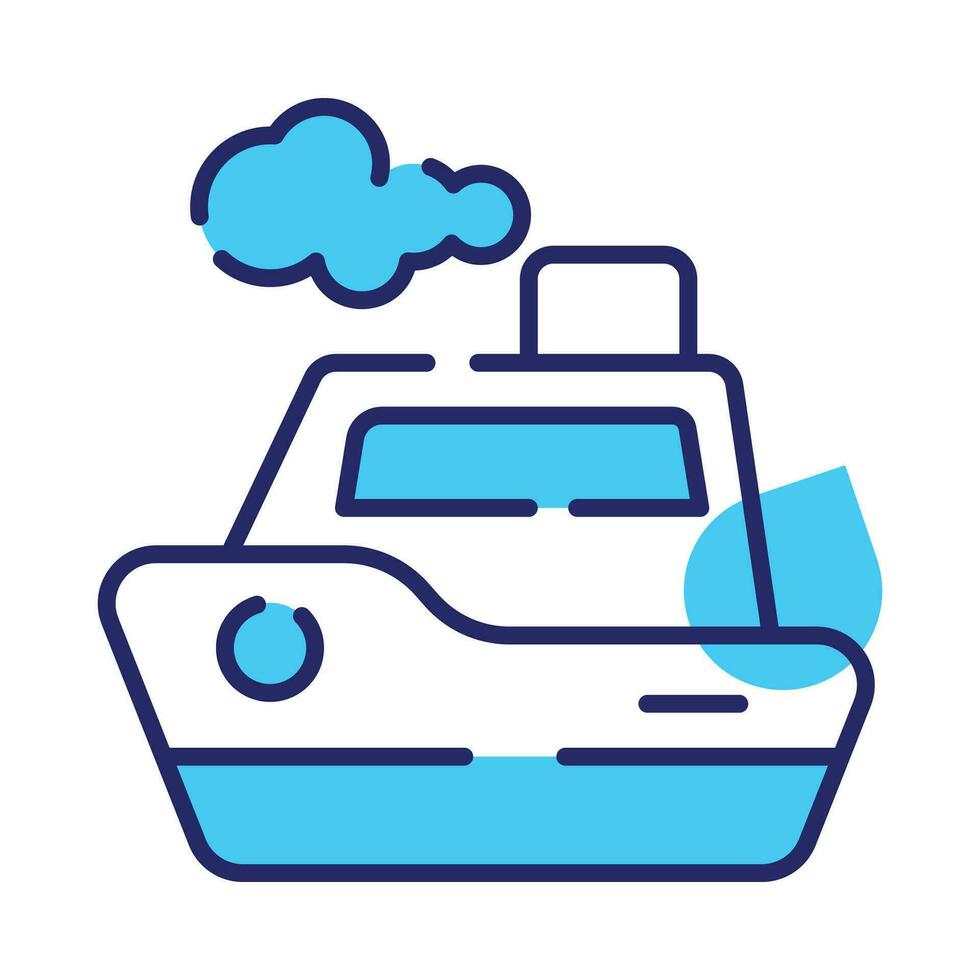 Grab this amazing icon of toy boat in trendy design style vector