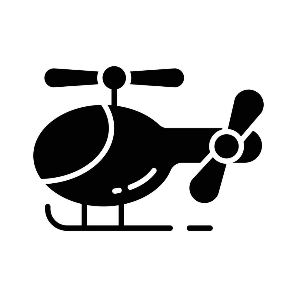 Download this stylish icon of helicopter toy, ready to use vector