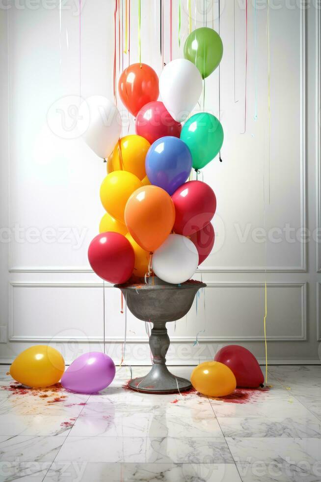 AI generated Balloon Tower photo