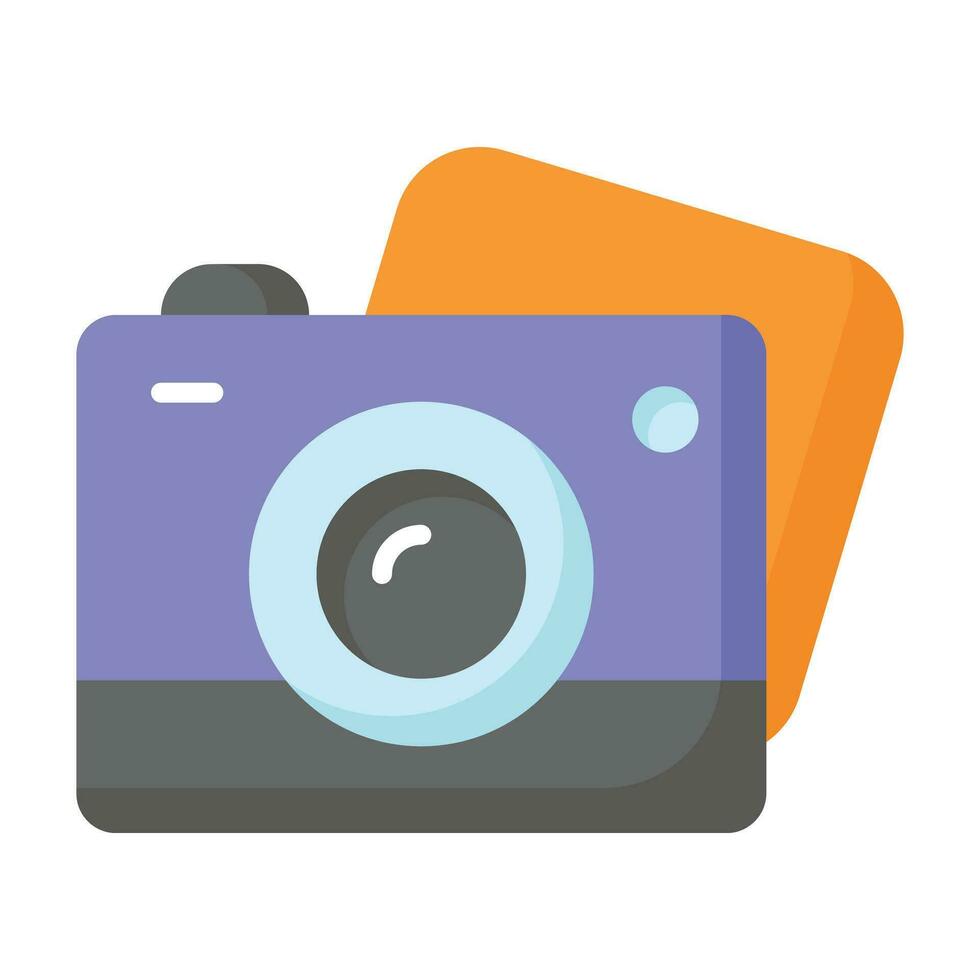 Camera vector design in modern and trendy style, photography device icon