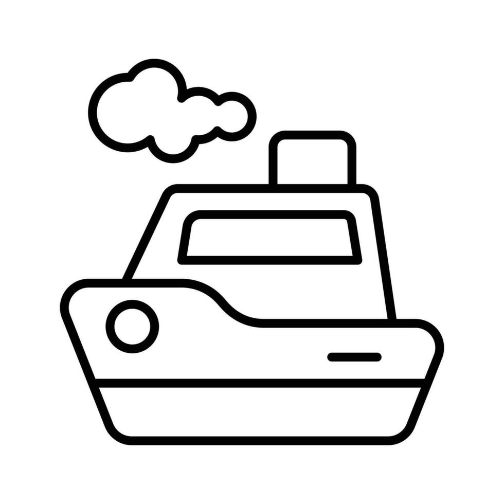 Grab this amazing icon of toy boat in trendy design style vector