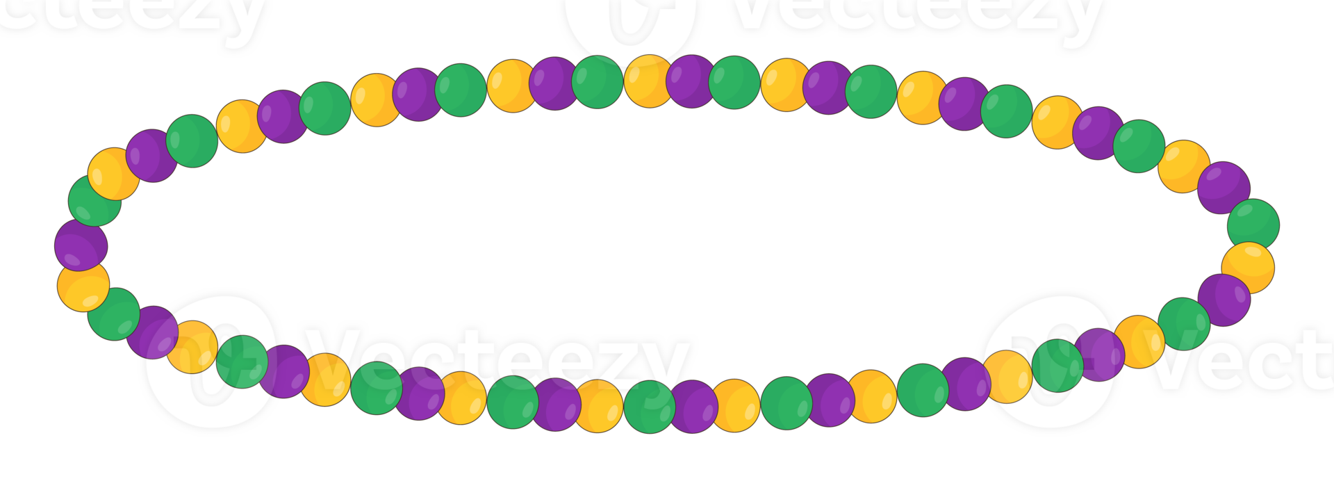 sticker Multi-colored beads necklace png