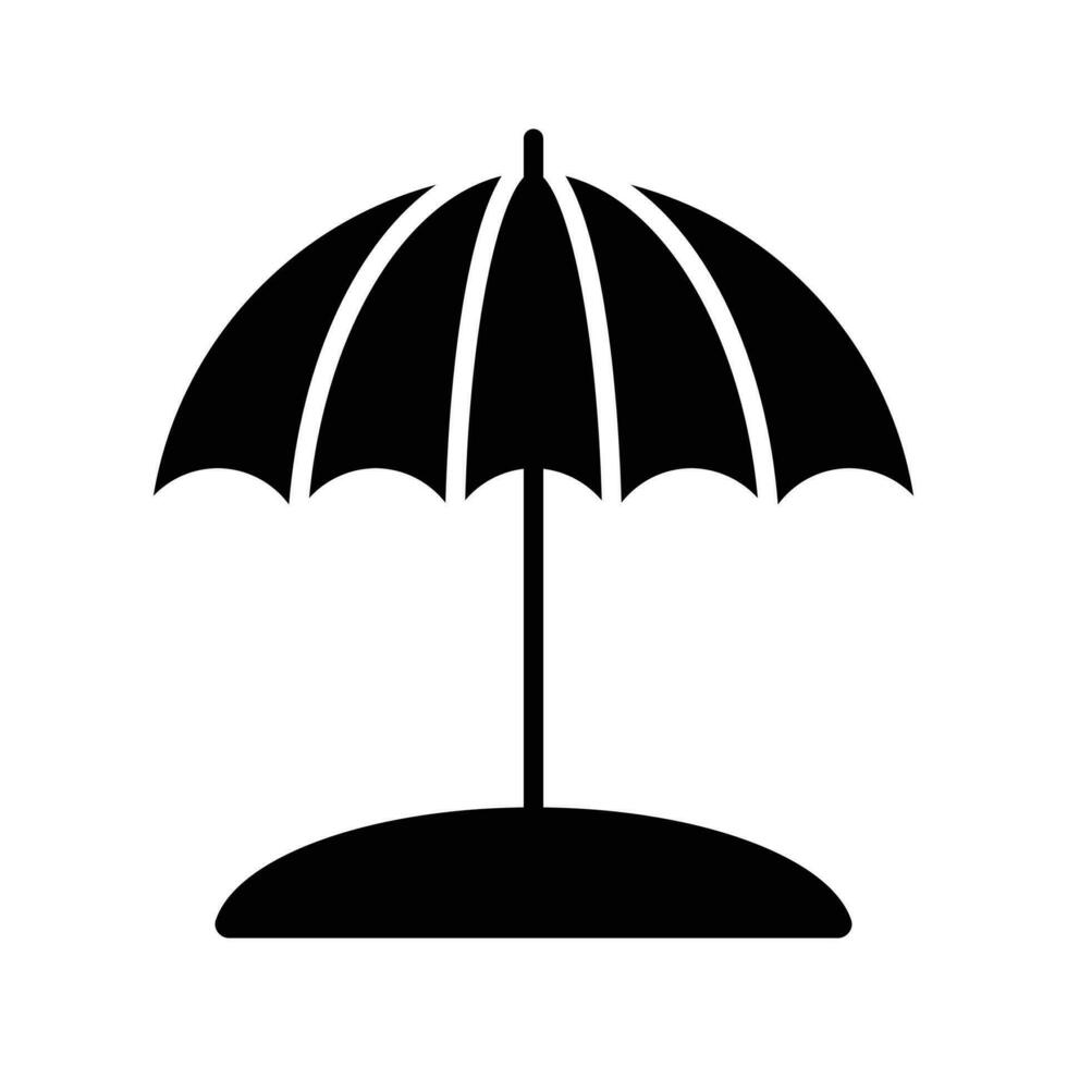 Carefully crafted vector of beach umbrella, icon of beach