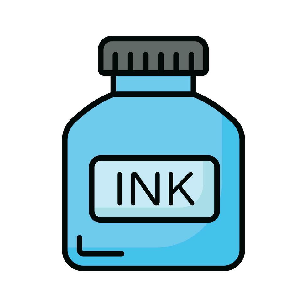 Check this carefully crafted vector of inkpot in modern style