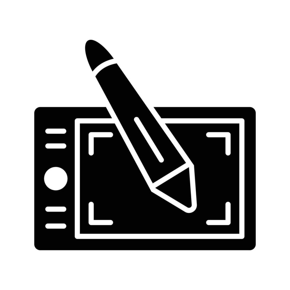 Check this beautiful icon of graphic tablet in trendy design style, drawing tablet vector