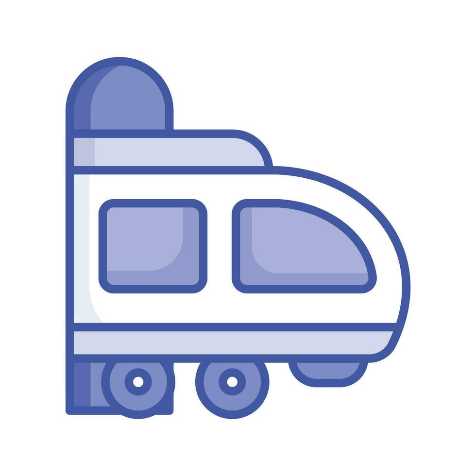 An editable vector of bullet train in modern style, premium icon design