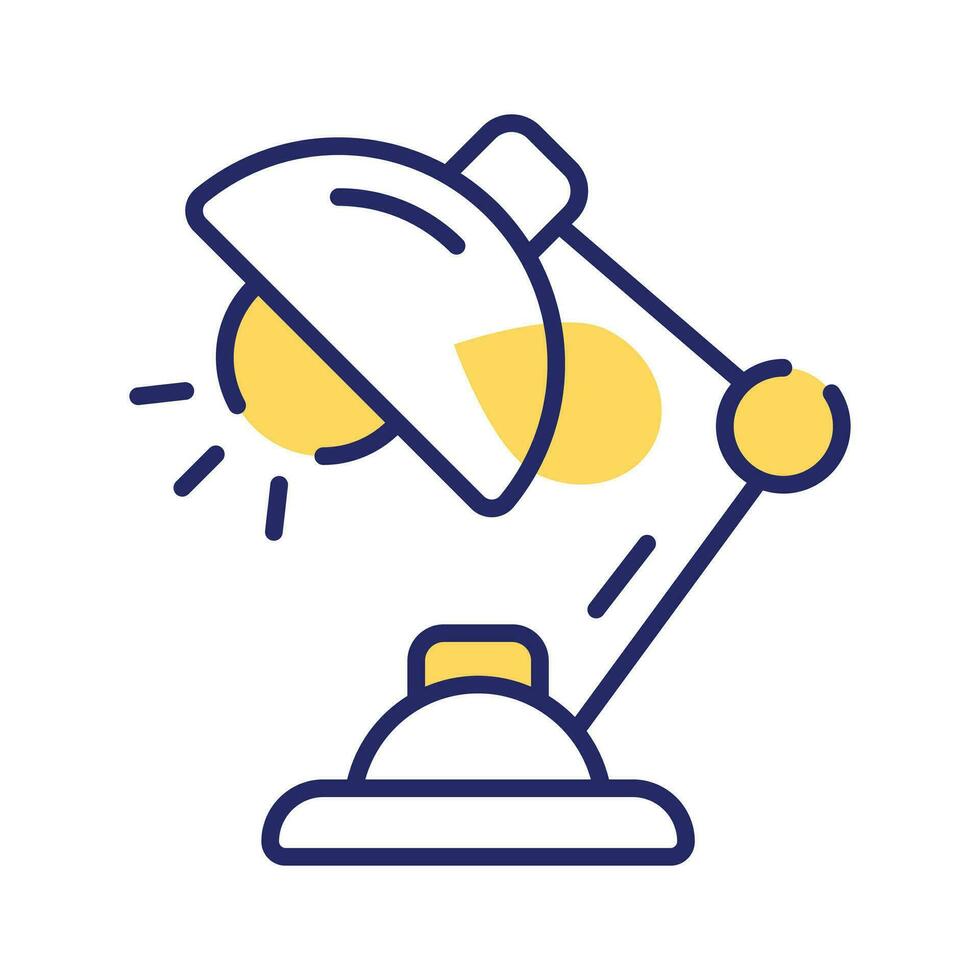 Well designed icon of table lamp, customizable vector