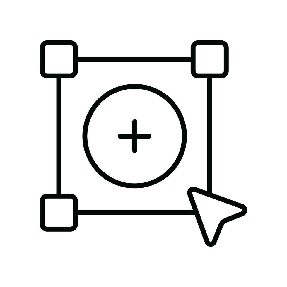 An amazing icon of add button in modern design style vector
