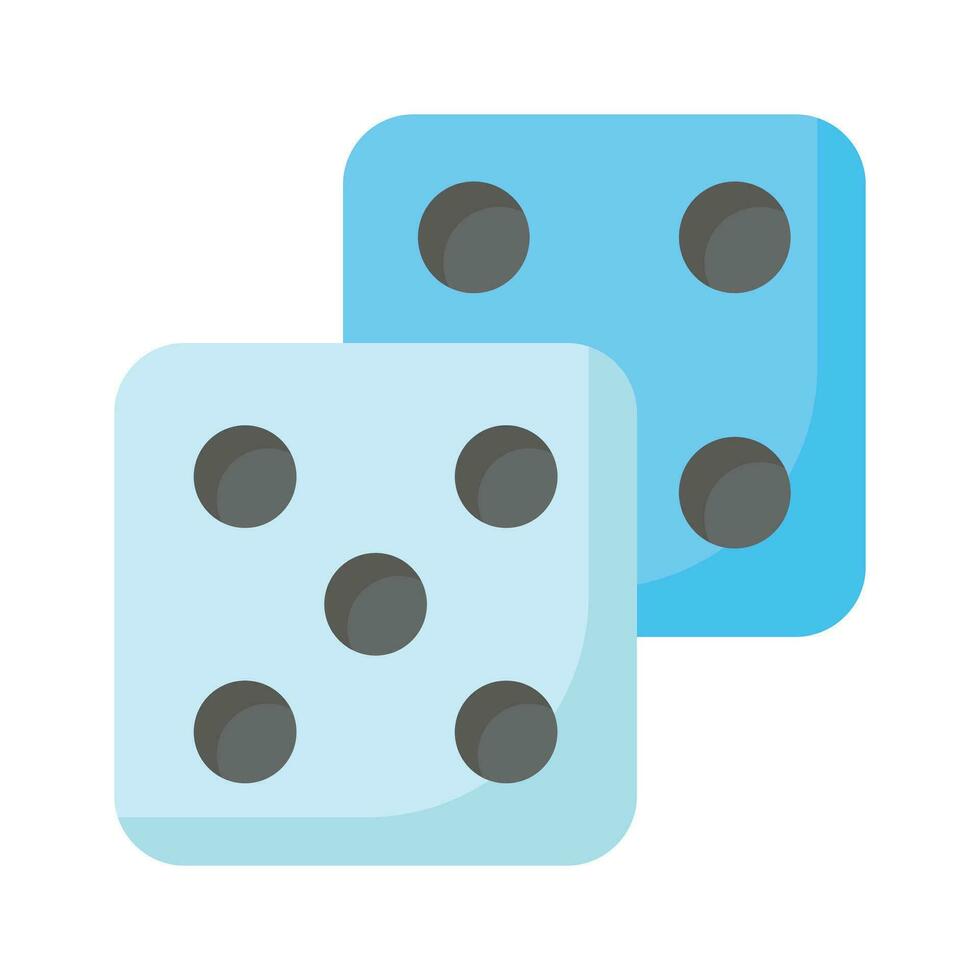 icono de casino juego accesorios, dado vector diseño, ludo dado juego en moderno estilo