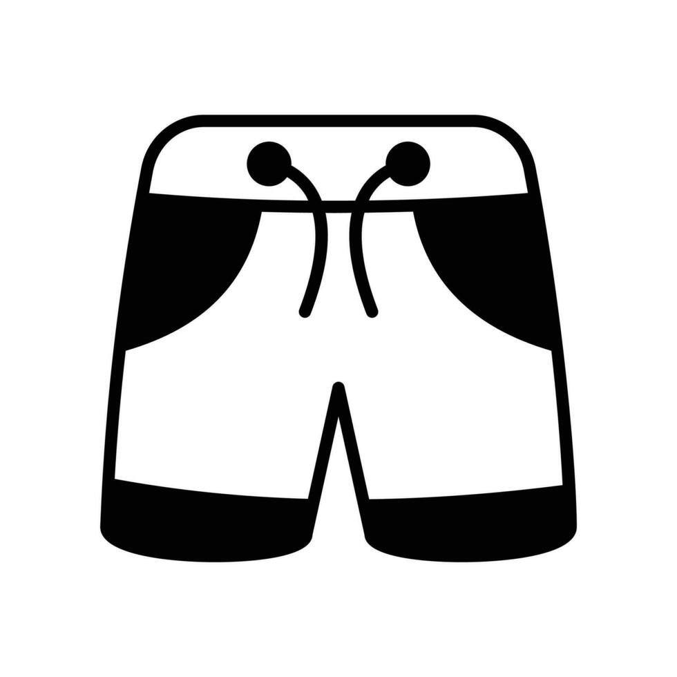 Shorts icon in modern style, beachwear vector