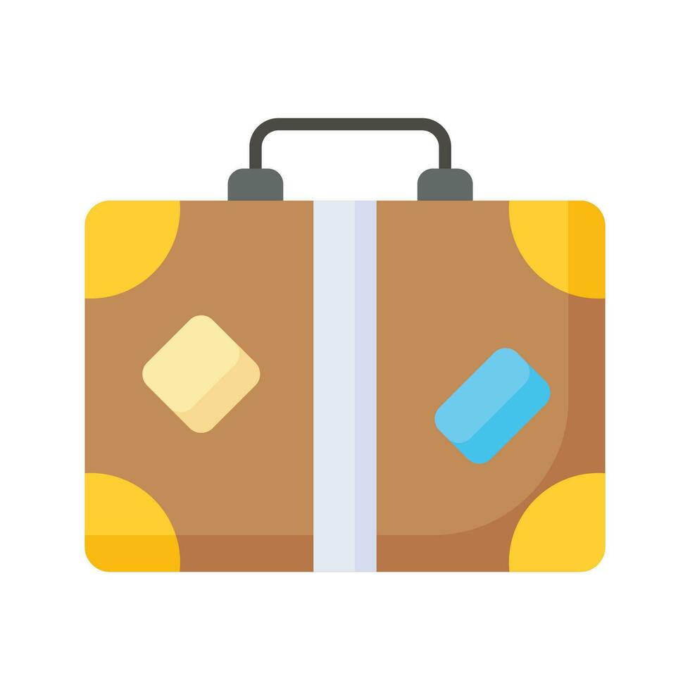 Carefully crafted icon design of luggage bag in trendy style, travel baggage vector customizable design