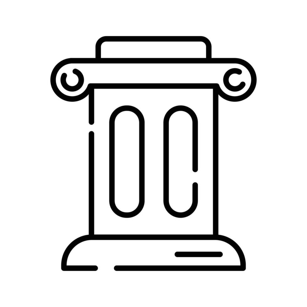 Download this premium icon of roman and greek antique column, ready to use vector