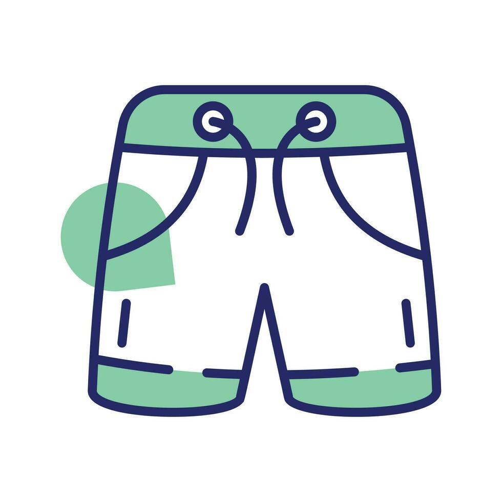Shorts icon in modern style, beachwear vector