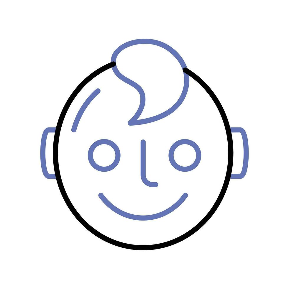 Look at this beautifully designed icon of newborn baby, happy baby vector
