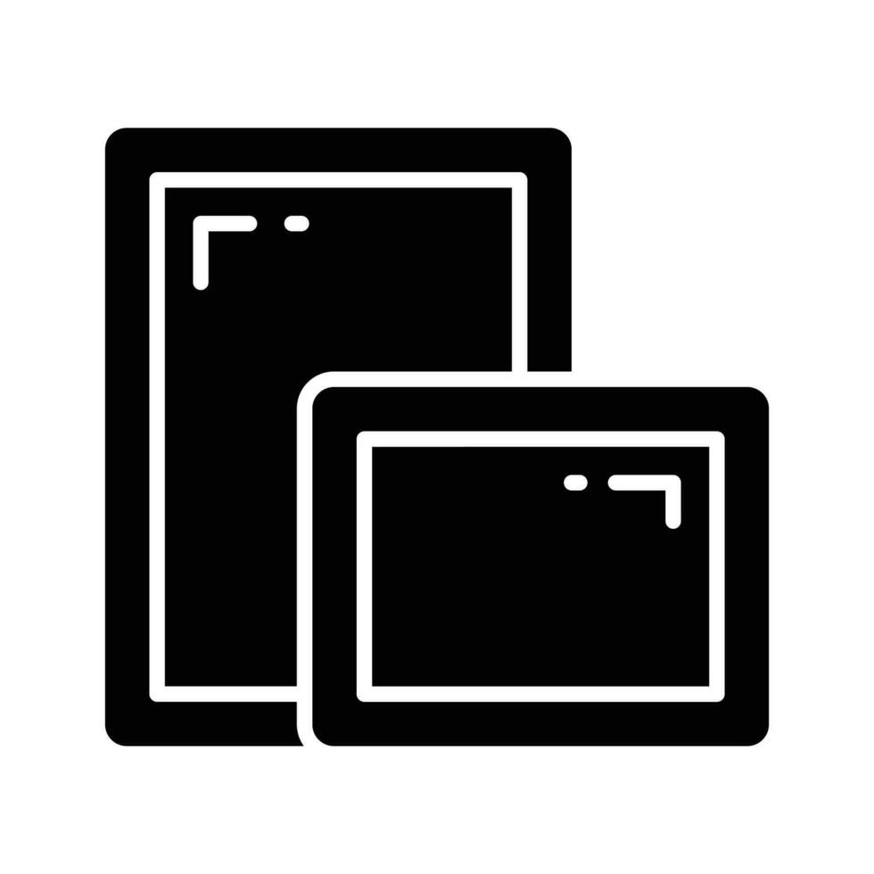 An amazing icon of canvas board, painting board vector design