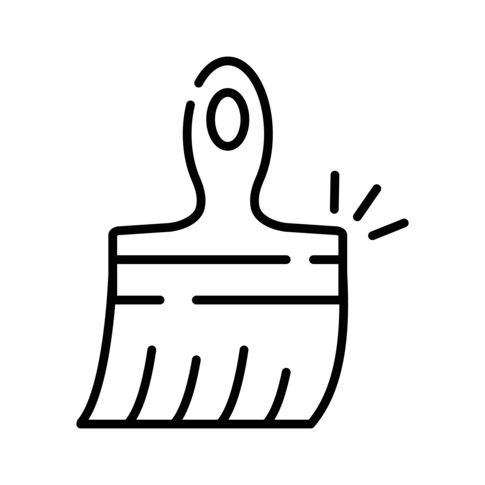 Handcrafted modern flat vector of paint brush, customizable icon
