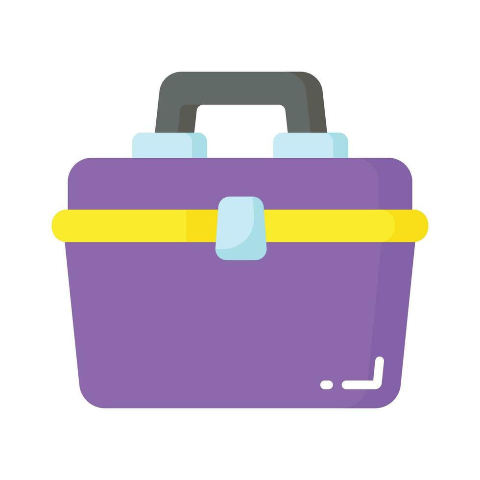 Check this carefully crafted icon of portable cooler, beach box vector design