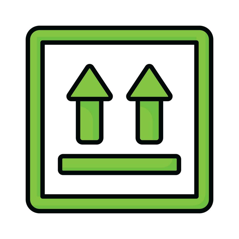 Upward arrow vector design concept of side up icon