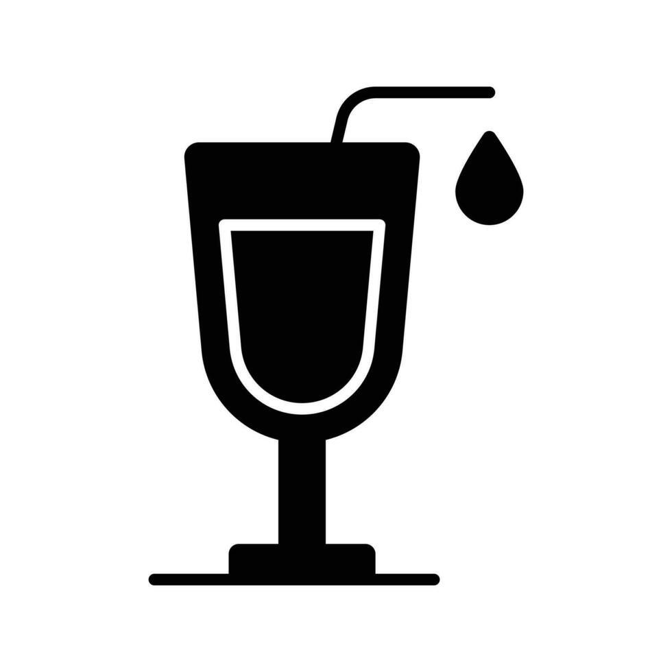 Grab this creatively designed vector of drink in trendy style, ready to use icon