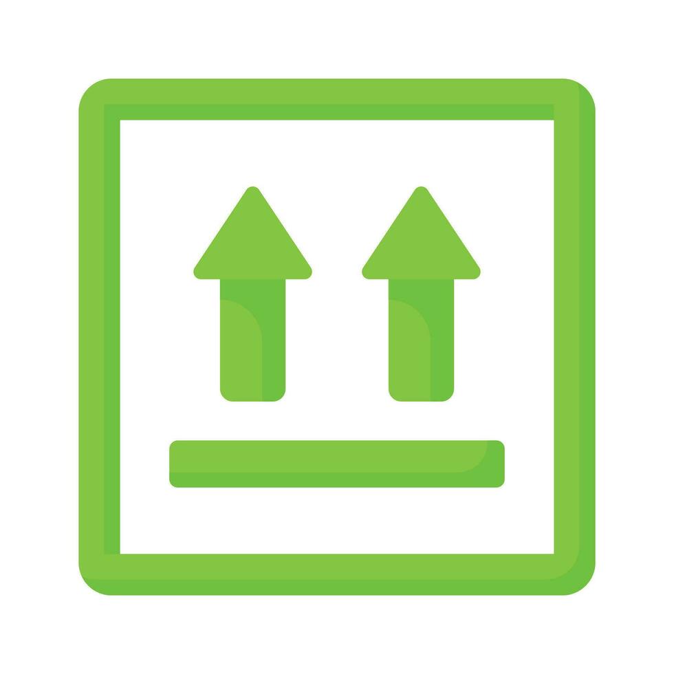 Upward arrow vector design concept of side up icon
