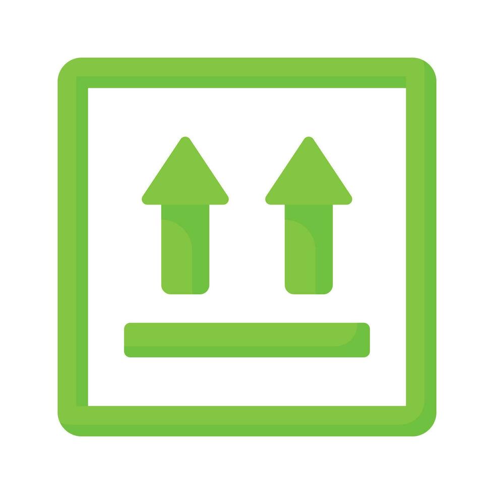 Upward arrow vector design concept of side up icon