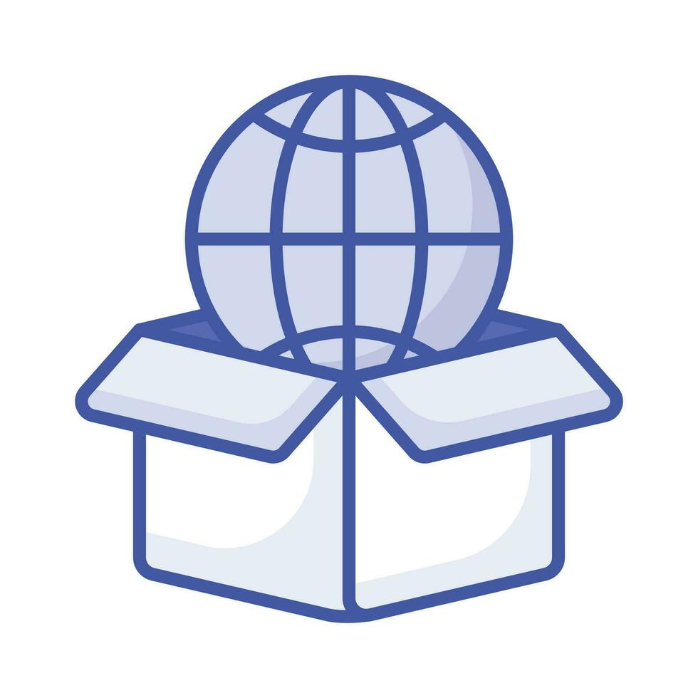 Worldwide Delivery icon design, editable vector of global delivery