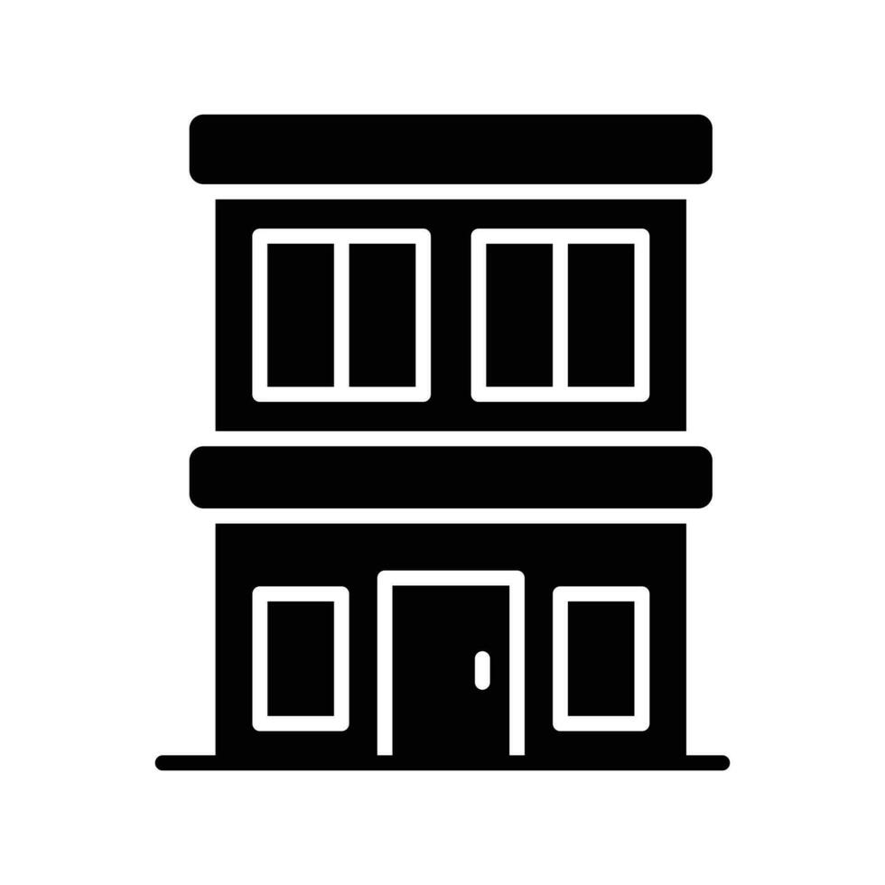 hermosamente diseñado icono de hotel, moderno estilo vector de hotel edificio personalizable y fácil a utilizar