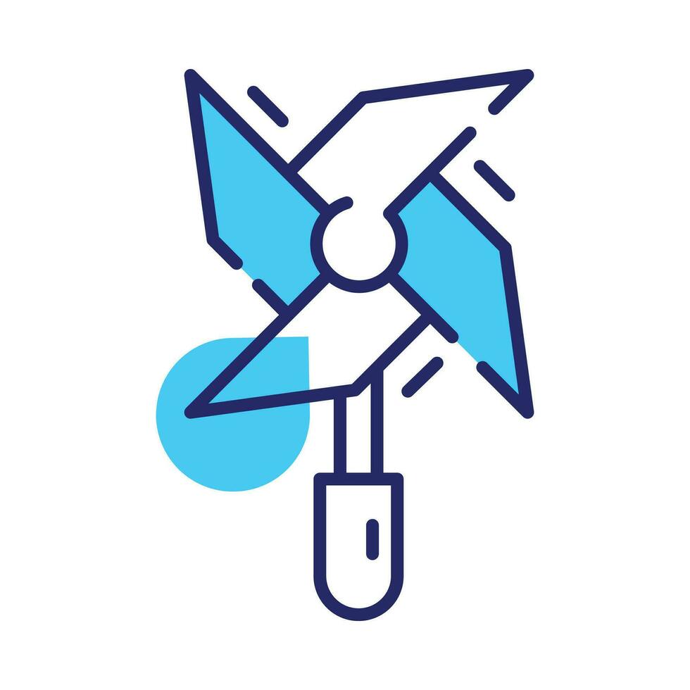 Kids plaything, an amazing icon of pinwheel in modern style, premium vector