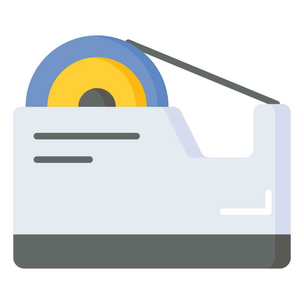 Check this amazing icon of tape dispenser in trendy style vector