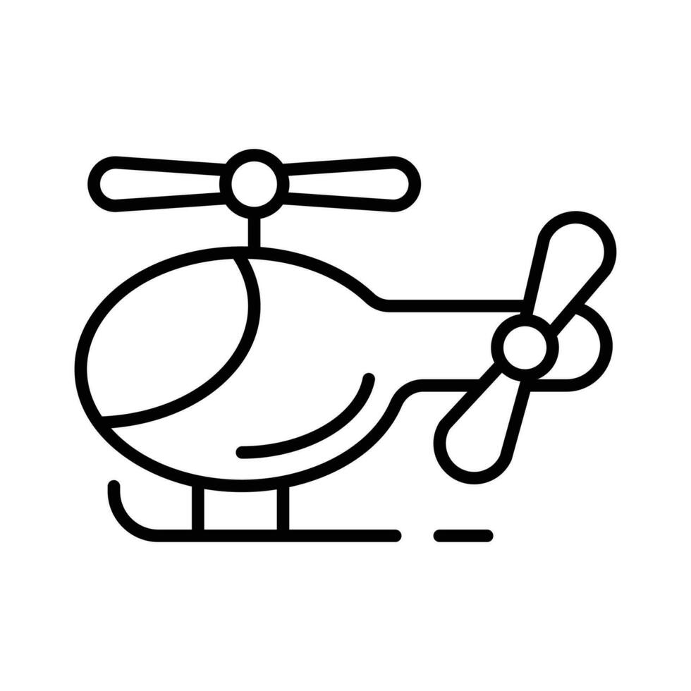 Download this stylish icon of helicopter toy, ready to use vector