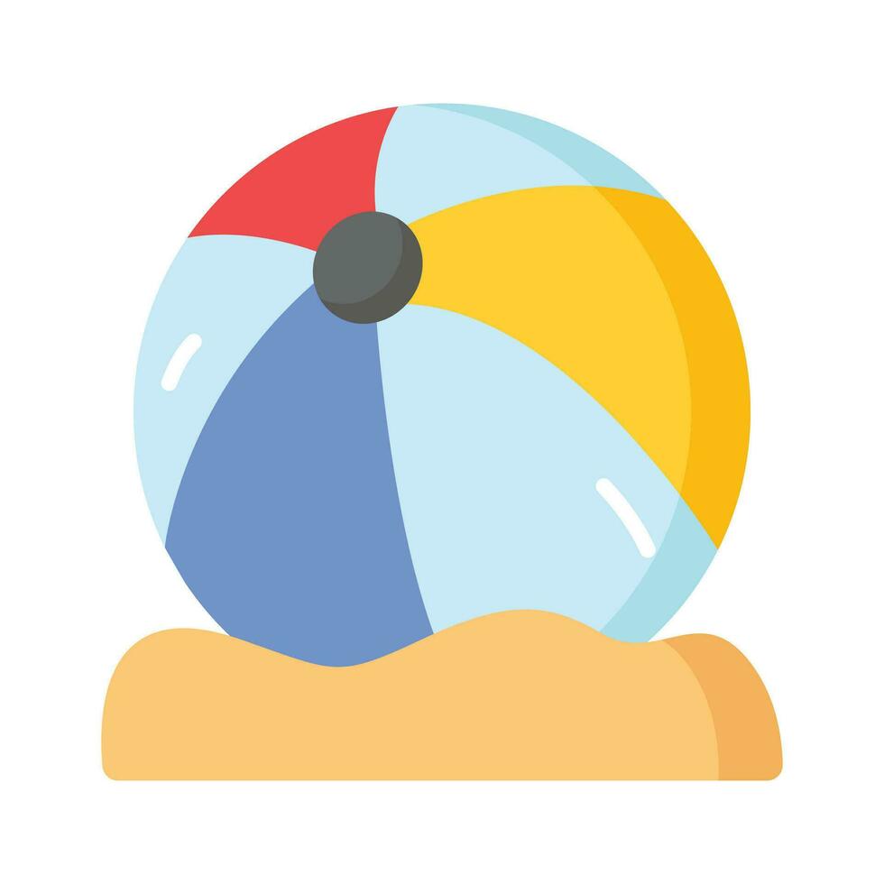 Beach ball vector design, for summer and beach, leisure and fun time