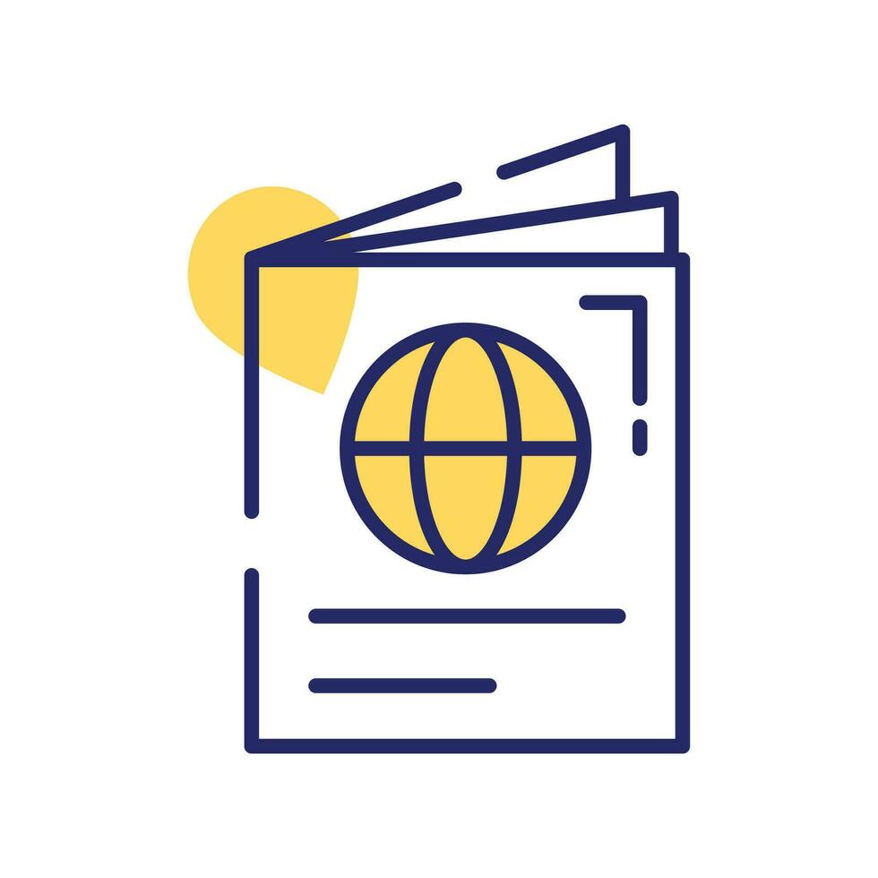 Carefully crafted vector design of passport in trendy style, premium icon easy to use