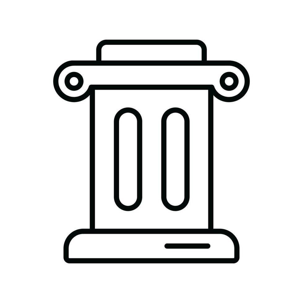 Download this premium icon of roman and greek antique column, ready to use vector