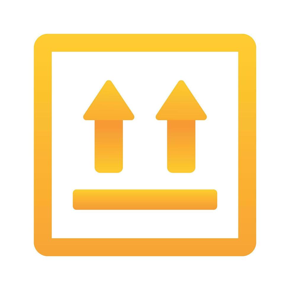 Upward arrow vector design concept of side up icon
