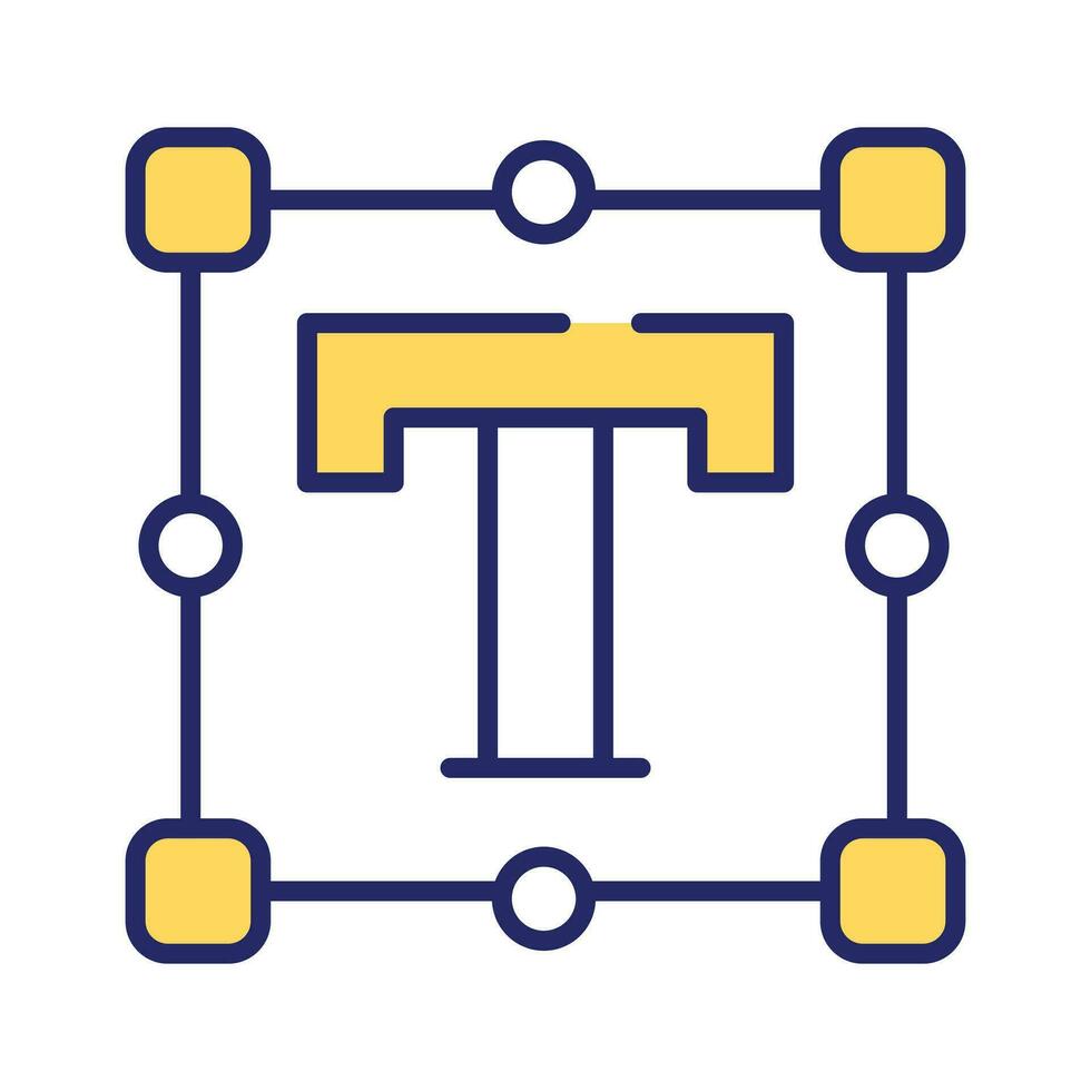 An amazing icon of text tool in flat style, ready to use icon vector