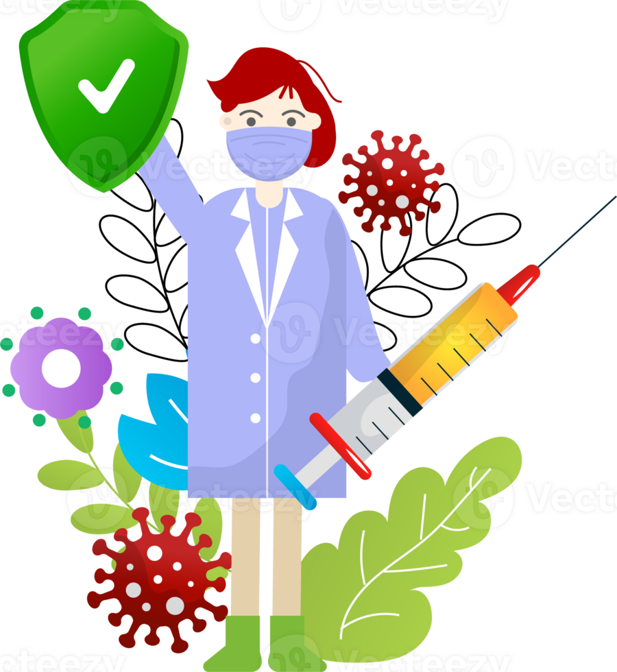 coronavirus cartoon illustration png