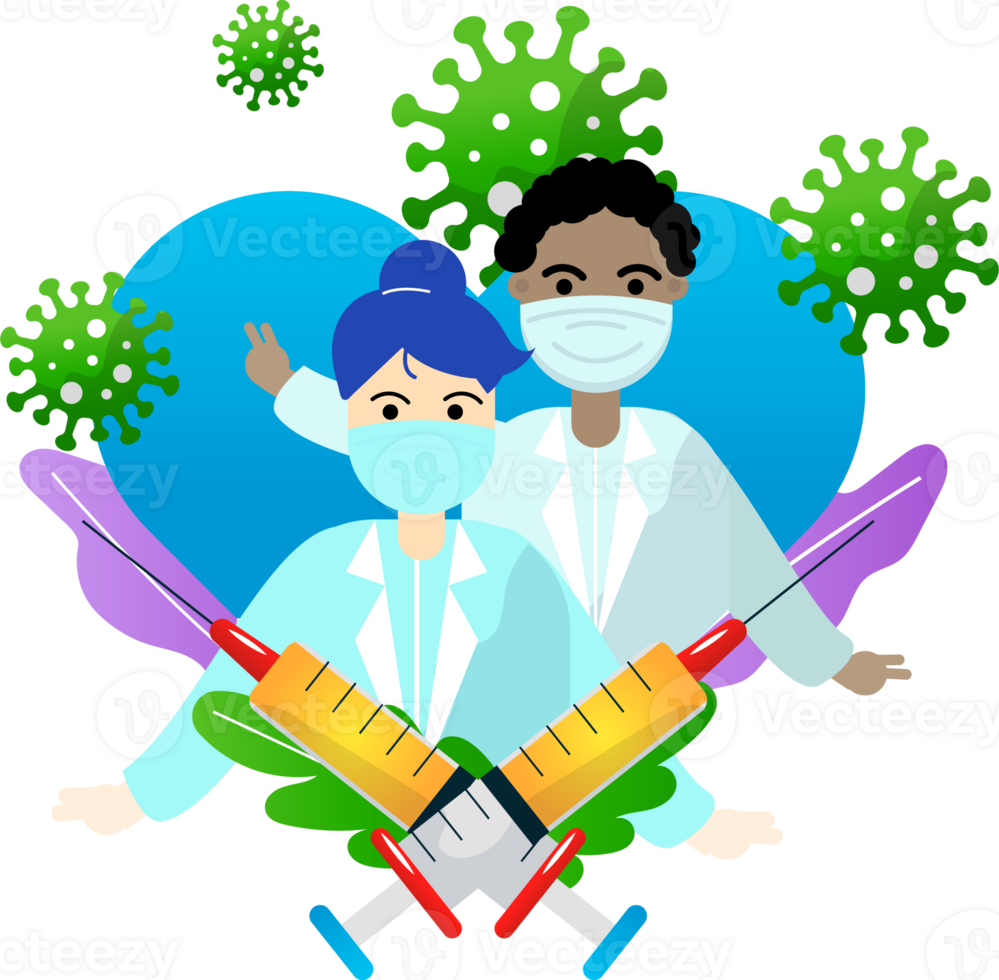 coronavirus cartoon illustration png