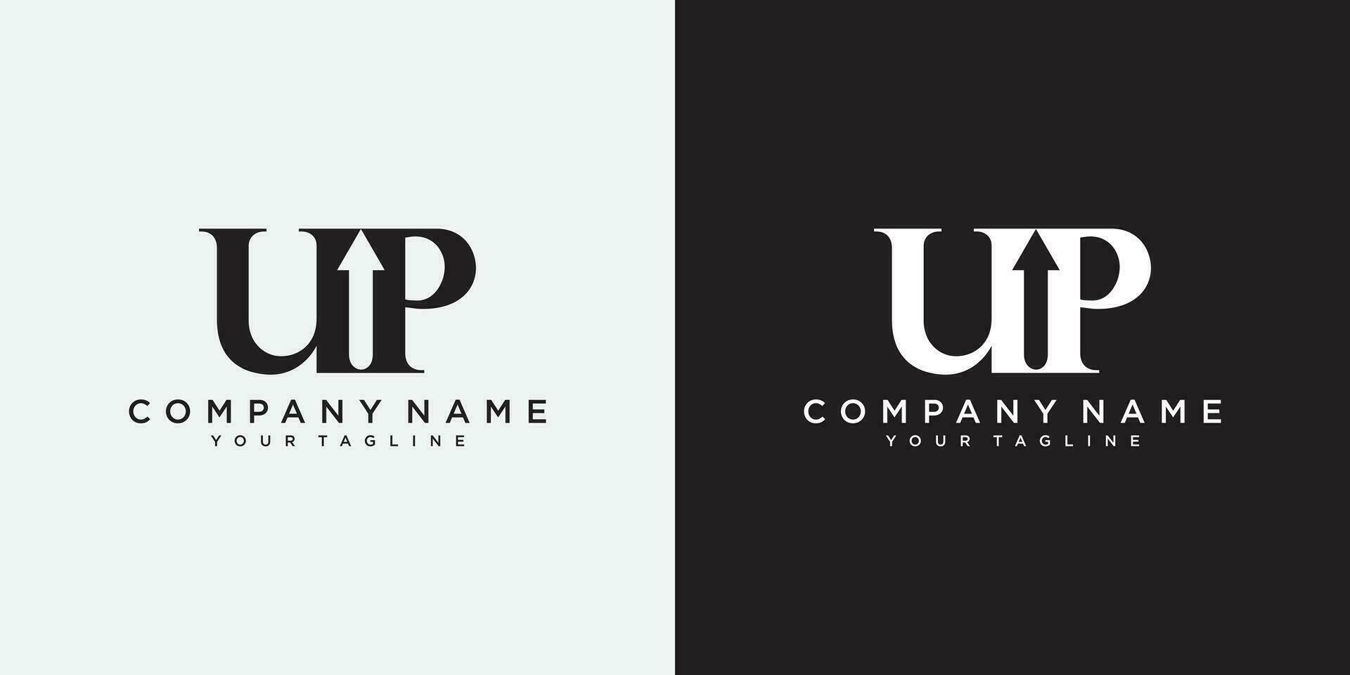 simple minimal up arrow letter logo icon design, illustration vector