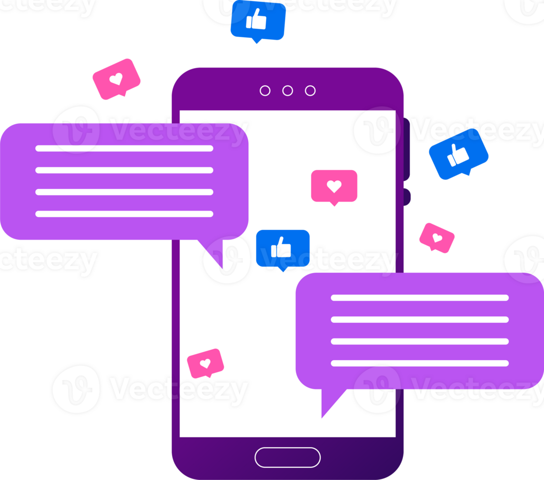 social media illustration png