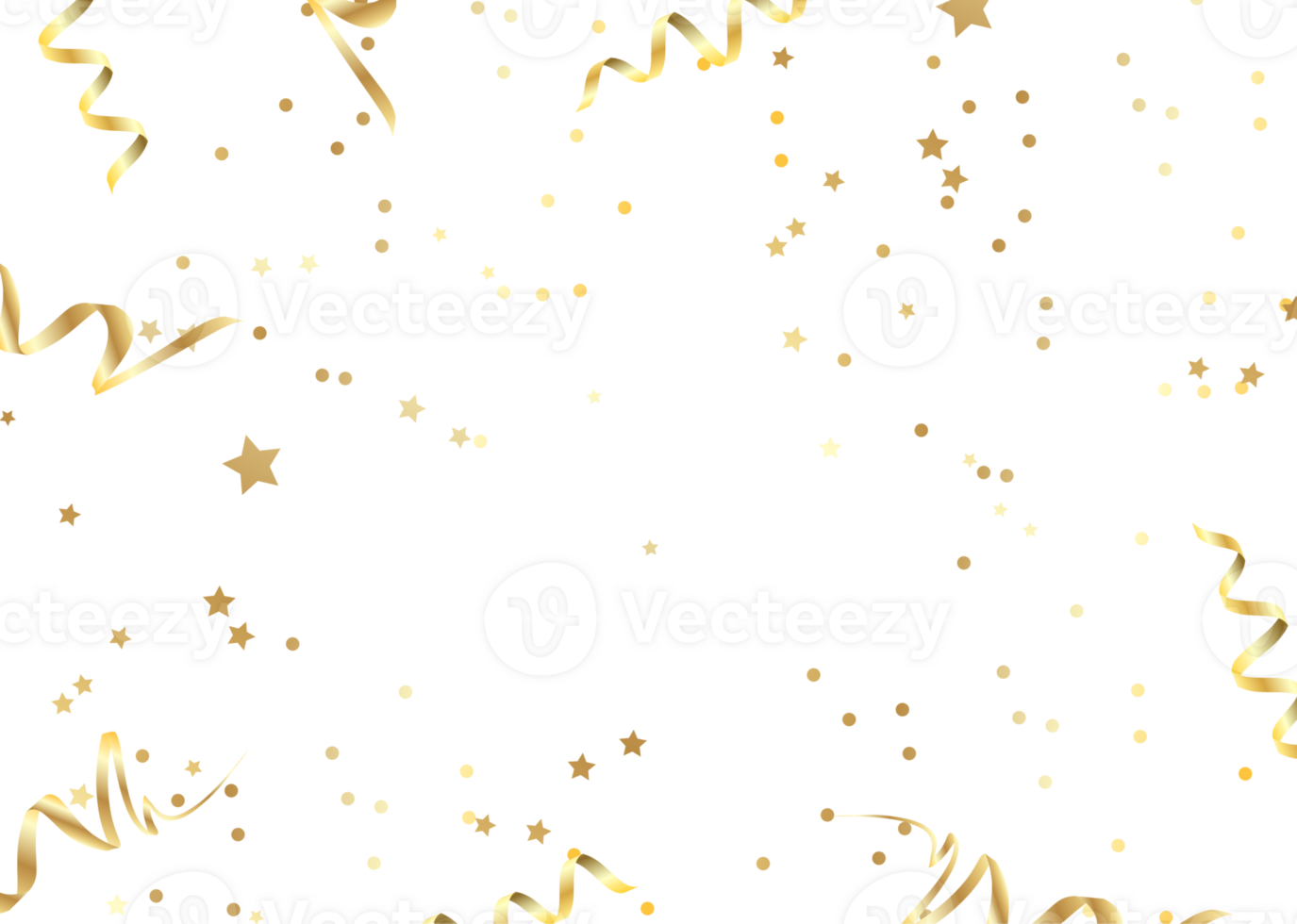 festive serpentine and confetti png