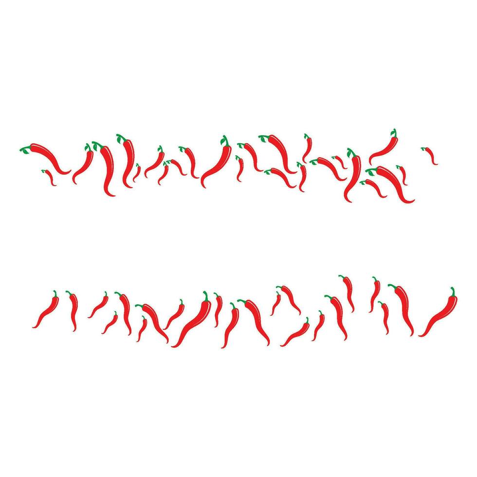 Red hot natural chili icon vector Illustration