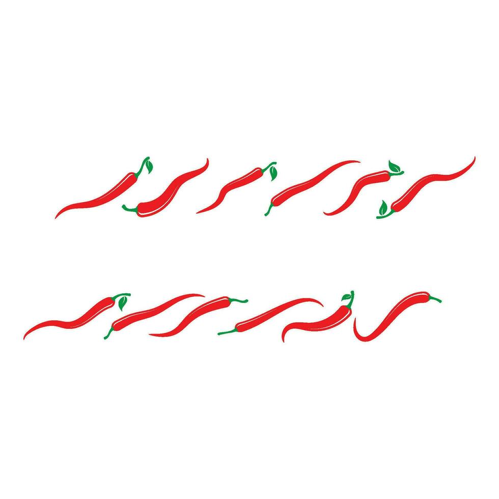 Red hot natural chili icon vector Illustration