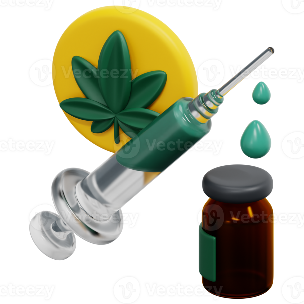 injections 3d render icon illustration png