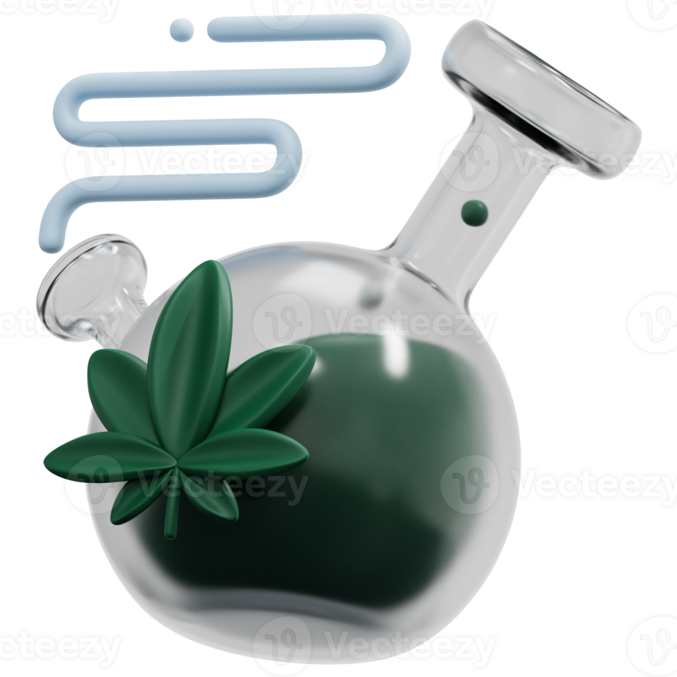 bong 3d render icon illustration png
