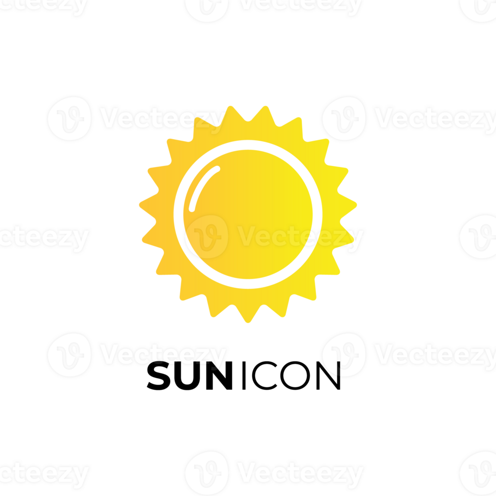 Sun icon for your web and mobile app design, Sun logo concept png