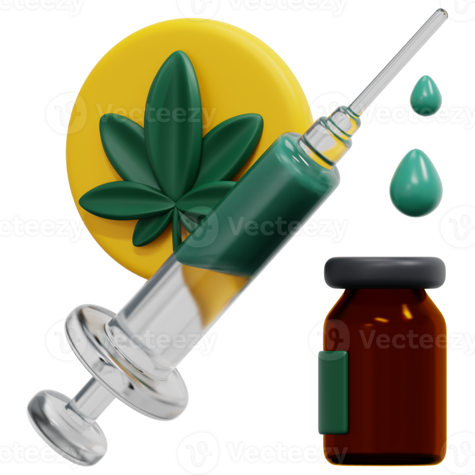 injections 3d render icon illustration png