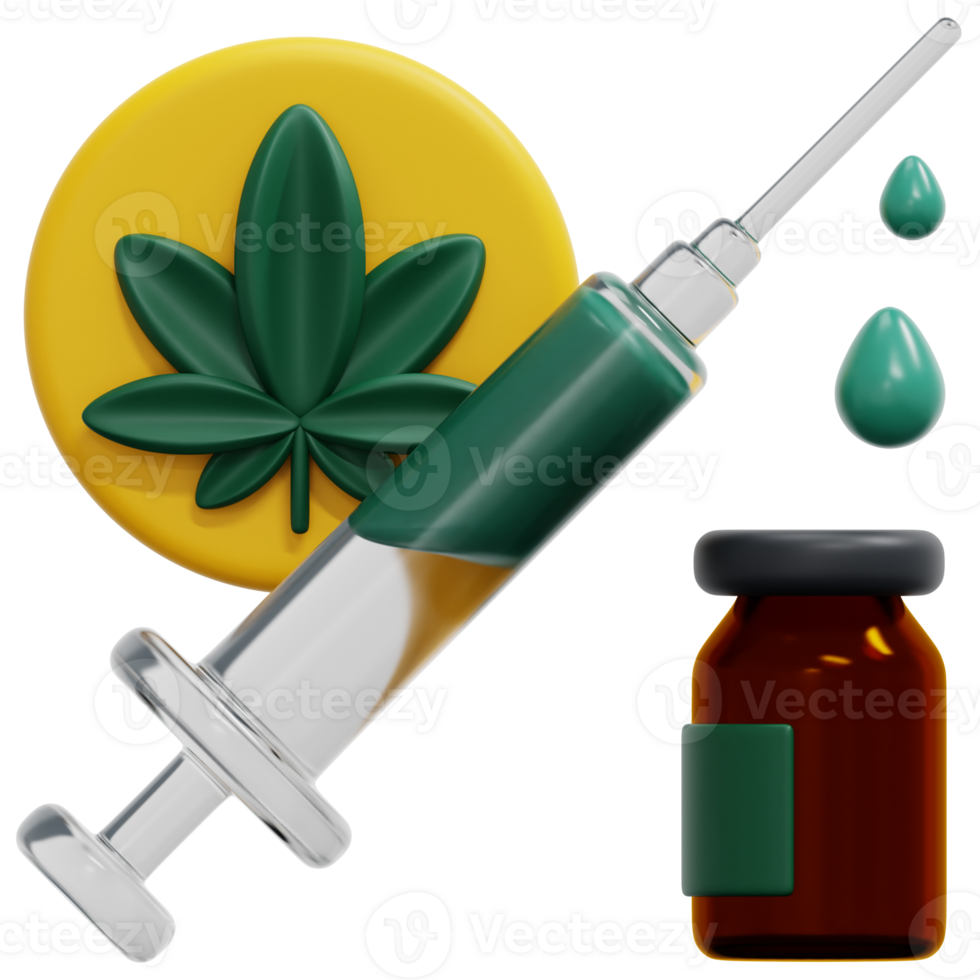 injections 3d render icon illustration png