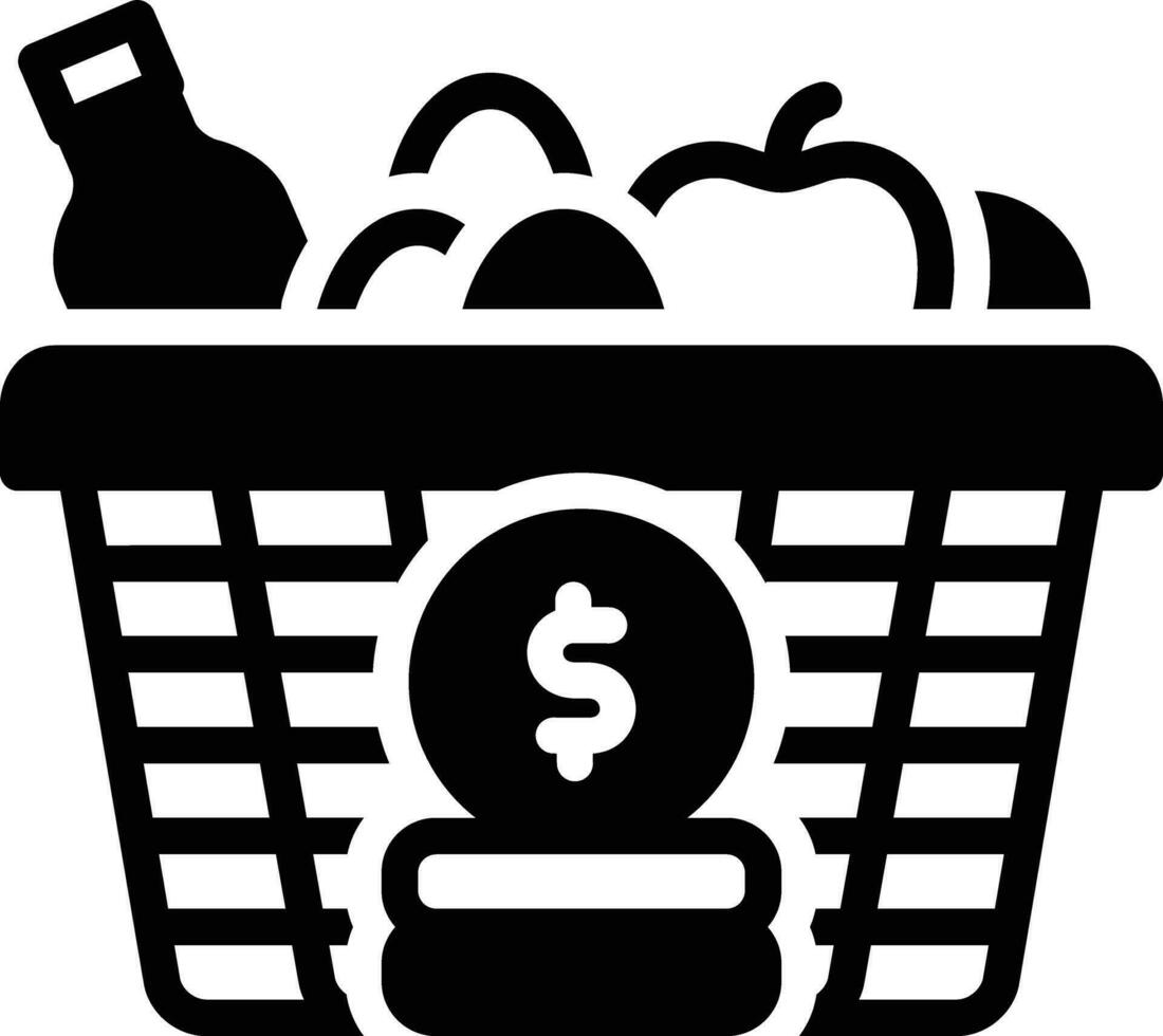 Solid icon for provision vector