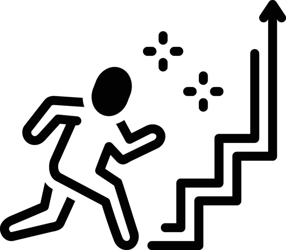 Solid icon for success vector