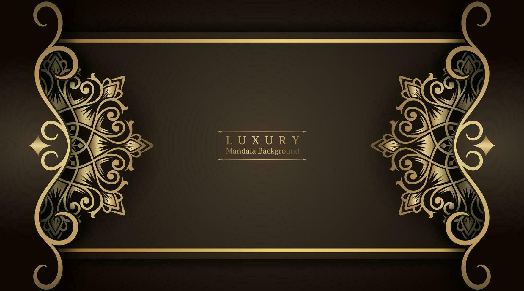Luxury background  with mandala ornament vector
